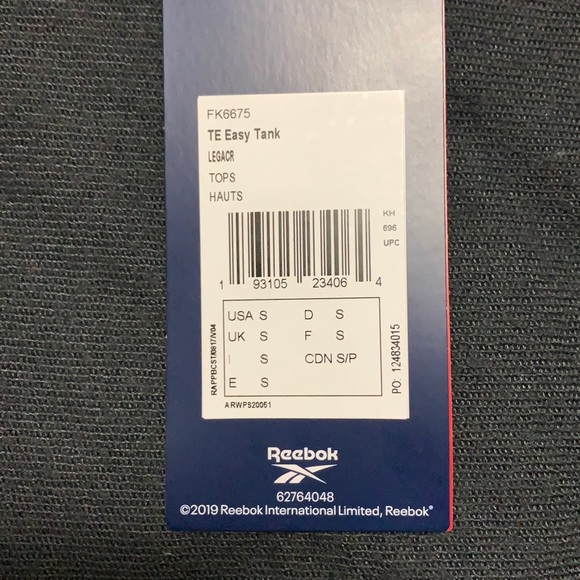 Reebok Training Tank - Picture 5 of 5